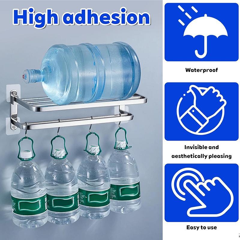 BUY 10 GET 10 FREE  20PCS Adhesive Frame Hooks Wall Mount Self-Adhesive Hooks Suitable for Bathroom and Kitchen Decoration