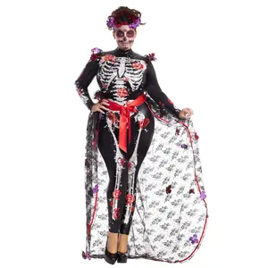 Plus Size Rosas Day of the Dead Costume