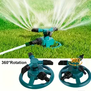 360 °   Garden Sprinkler System – Full Coverage Lawn Watering Sprinkler for Plants,Yard,Grass,Automatic Rotation,Water Saving,Easy Install,Efficient Irrigation Tool for Garden,Backyard,Outdoor Use,Durable,Stable Base Sprayer