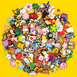 50Pcs Random Shoe Charms for Clog Decoration, Cute Cartoon Charms Accessories for Gift