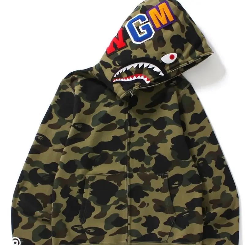 BAPE 1st CAMO SHARK FULL ZIP HOODIE