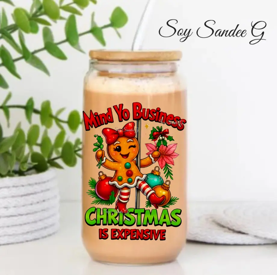 Mind Yo Business Gingerbread Girl - UVDTF Decal for cups/hard surfaces sticker
