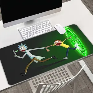 Warner Bros. Rick and Morty Movie Comic Theme Extended Gaming Mouse Pad - Large Non-Slip Rubber Desk Mat for Office, Keyboard & Laptop, Durable Office & Party Decor, Father'S Day Gift, Multi-Functional Desk Accessory, Mouse Pads for Desk