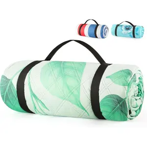 ANJ Outdoors (2025 Upgrade) Extra Large Waterproof Picnic Blankets | Foldable Sandproof Beach Blanket N Outdoor Blanket | 5-Layer Machine Washable Soft Picnic Mat for Camping, Grass, Park N Stadium