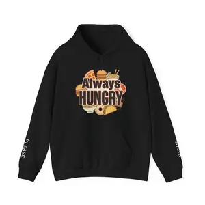 Always Hungry hoodie | I Need Food sweatshirt, food illustration, casual streetwear