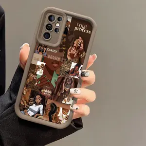 Faith Cross Hand of phone case for Samsung Galaxy S26/S25/S23/S24/S22/S21/NOTE20/PLUS/ULTRA/FE/A54/A53/A52/A36/A35/A34/A33/A17/A16/A15/A14/A13, BRATZ  for my black queens phone cover soft shockproof protective Shell Protection Protection Creation Quote