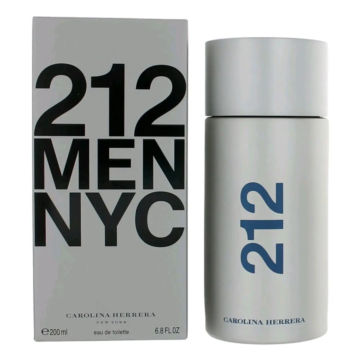 Carolina Herrera 212 Men Eau De Toilette, Instant Cooling Body Spray with a Woody Floral Musk Scent, Long Lasting Perfumes & Fragrances for Casual Wear, 6.8 oz, Recommended For Casual Wear