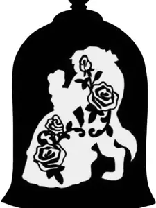 Beauty and The Beast,  Vinyl Decal/Sticker, Permanent Vinyl, For Windows, Mirrors, Cups, Cars, Any Smooth, Shiny Surface, Decoration Decorative vinyl,