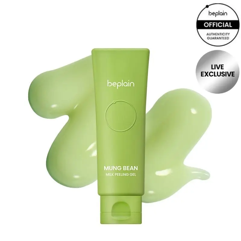 [LIVE EXCLUSIVE] Mung Bean Peeling Gel - 120ml Vegan Daily Facial Scrub, Gentle 4-poly Peel, Facial Exfoliation, Acne Clearing Products, Hydrating Cleanser with Dipropylene Glycol, Contains Alcohol, Makeup Pilling Support