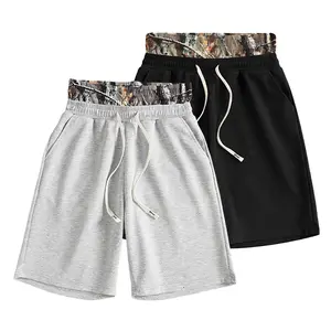 Men’s fashion pants with dual drawstring waistbands, regular fit, machine-washable polyester fabric, Street-Style, suitable for casual and outdoor wear., Mid Waist,summervibes