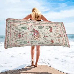 Christmas Wonderland Beach Towel: Made of soft, plush fabric, it repels sand, dries quickly, and is highly absorbent. Perfect for the pool, yoga, the gym, travel, vacations, and beach outings—a must-have for adults.
