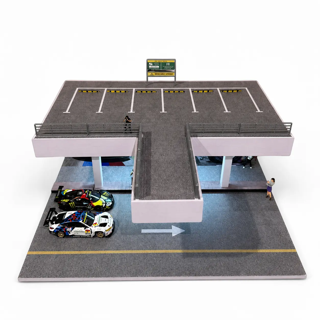Hot wheels Miniature Diorama Two level Graffiti