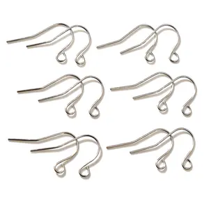 (Never Fade) 100pcs/lot 20x12mm Stainless Steel DIY Earring Findings Clasps Hooks Jewelry Making Accessories Earwire -W1-15