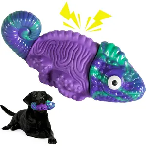 Dog Toys for Aggressive Chewers: Squeaky Dog Chew Toys for Medium & Large Dogs, Indestructible Dog Toy to Keep Them Busy, Easy to Use and Clean, Teeth Cleaning, Bacon Flavor