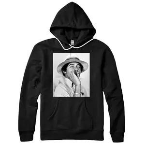Personalized Barack Obama Retro Vintage Young Obama Smoking in College Pullover Hoodie