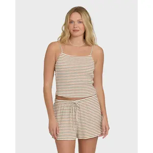 Easy Livin Knit Shorts - Brown Stone