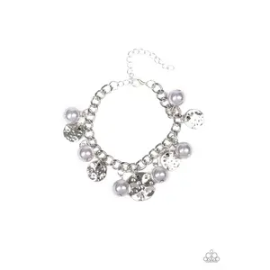 SEA In A New Light - Silver Pearl Bead Bracelet - Paparazzi
