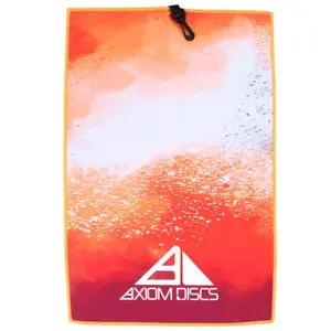 Axiom Disc Golf Towel Sublimated Red 23.75" x 15.5"