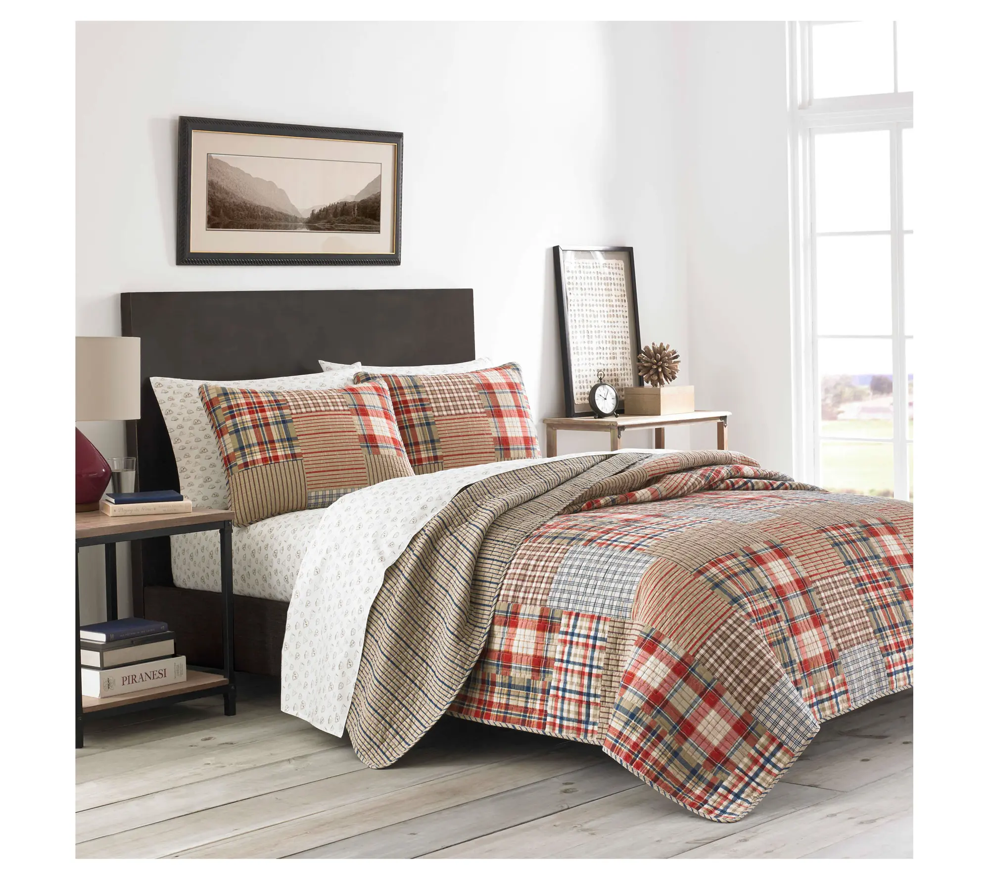 Eddie Bauer Hawthorne Brown Full/Queen Quilt Sham Set