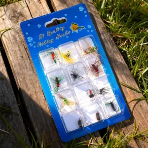 12pcs Fly Fishing Lures Kit, Realistic Artificial Flies Set, High-Performance Bait for Freshwater Fishing, Beginner Friendly