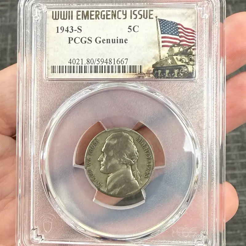 1943s emergency issue Buffalo nickel