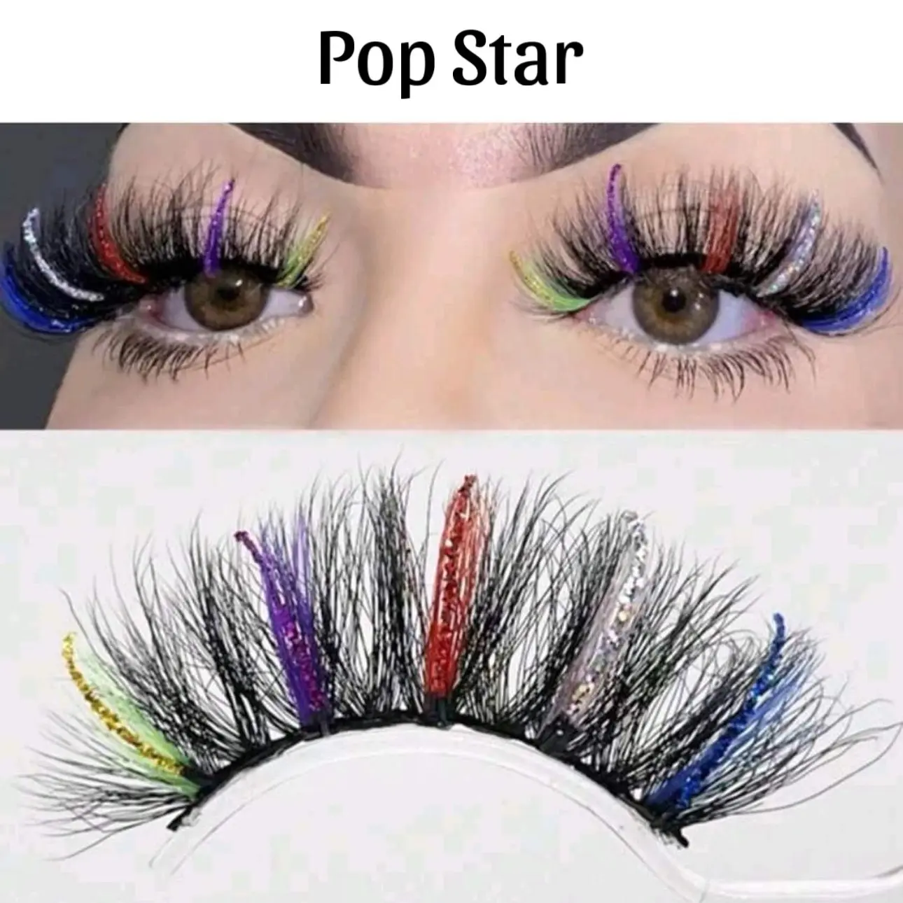 Popstar Glitter Lashes Eyelashes