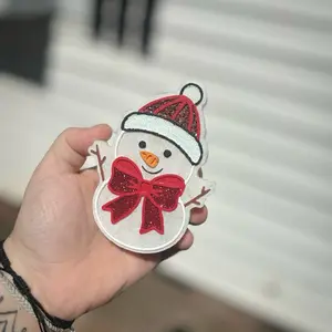 Snowman with Bow Christmas Freshie
