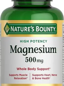 Nature's Bounty Magnesium, Bone and Muscle Health, Whole Body Support, Tablets, 500 Mg, 200 Ct
