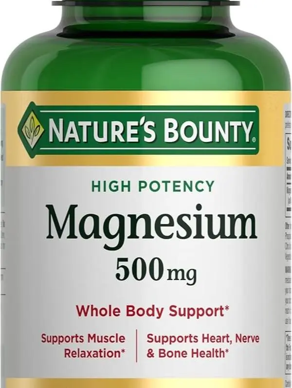 Nature's Bounty Magnesium, Bone and Muscle Health, Whole Body Support, Tablets, 500 Mg, 200 Ct