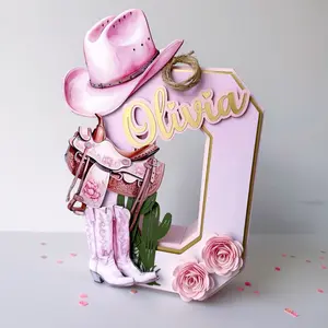 Cowgirl 3D Letter Western Party Decorations Custom 3D Letter Cowgirl Bachelorette Party
