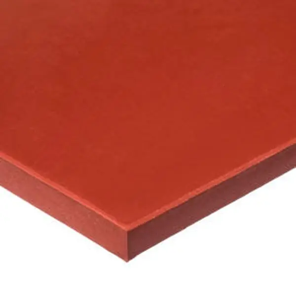 USA Sealing B2326969 FDA Silicone Rubber Sheet with High Temp Adhesive - 6x6 in, 0.062 in Thick, 60A Durometer, Red High Temp Seal Sheet