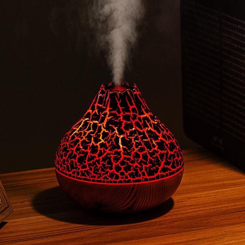 300ml USB Mini Humidifier for Room Decor, Colorful Volcanic Lava ...