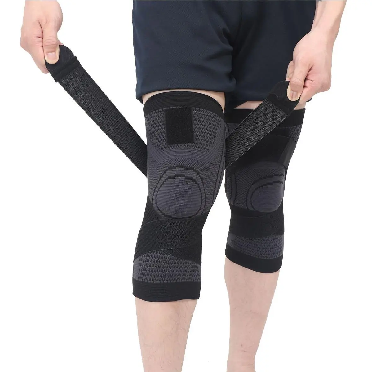 2 Pack Knee Compression Sleeves - Pain Relief & Support for Men & Women - Breathable Knee Brace for Arthritis, Joint Pain Patellar Belt Patella Band Knee Stabilizer Knee Protector