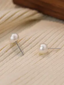 Elegant Freshwater Pearl Earrings, S925 Silver Color, Hypoallergenic Design Elegant Stud Earrings, Perfect Gift for Women, Daily Wear & Formal Events, High Quality Earrings