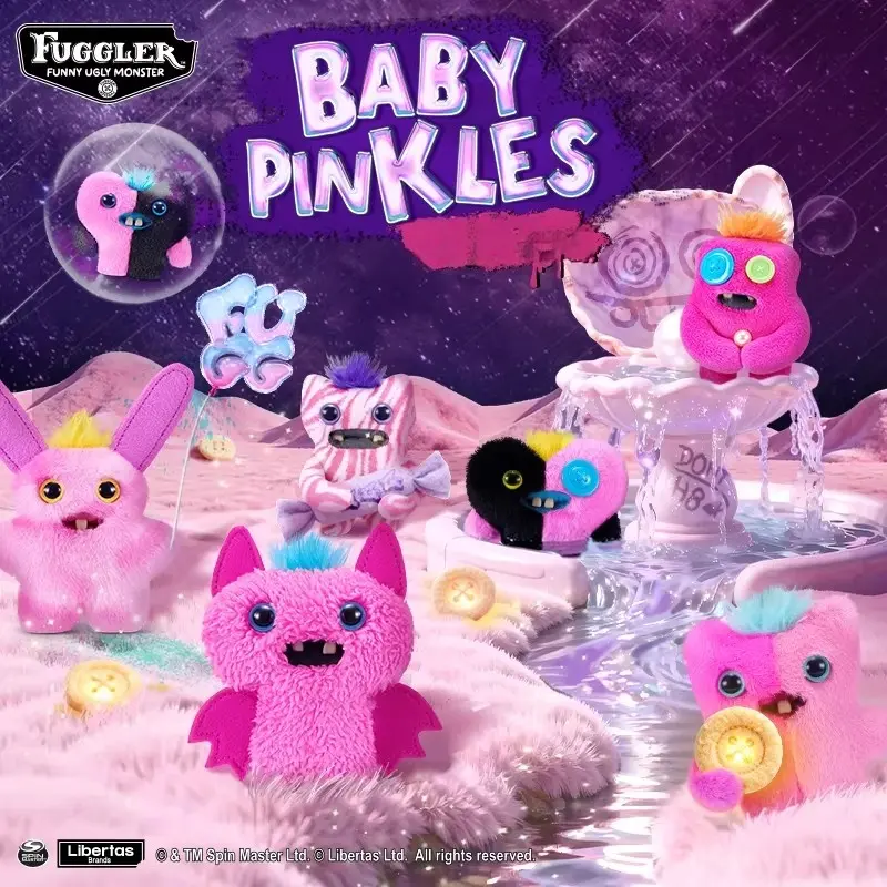 FUGGLER Baby Pinkles Series  Blind Box Plush Pendant, Funny Trendy Doll Keychain
