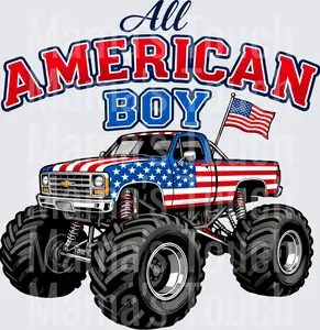 Patriotic All American Boy - Patriotic Design - DTF Transfers - Direct to Film Transfer - THIS IS NOT A T-Shirt or Digital product