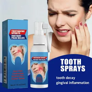 2pcToothache Relief Spray for Adults, Natural Mint and Chamomile Formula, Instant Relief for Toothache, Gum Swelling and Other Dental Issuesl