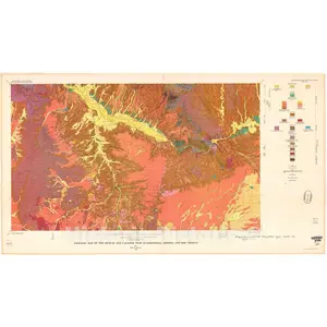 Duncan and Canador Peak Quadrangles Bedrock Geology Map - Arizona and New Mexico