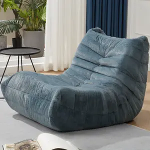 【Hobestluk 】Togo Sofa - Caterpillar Sofa, Big Bean Bag, 1 Whole Memory Foam Faux Fur Fireside Lounge Chair for Living Room, Bedroom, Dorm, Office,fathersdaygifts