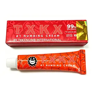TXKX Maximum Strength Numbing Cream- 99.9% Numbness, 6-8 Hours Pain Relief for Tattoo, Piercing, Laser Hair Removal