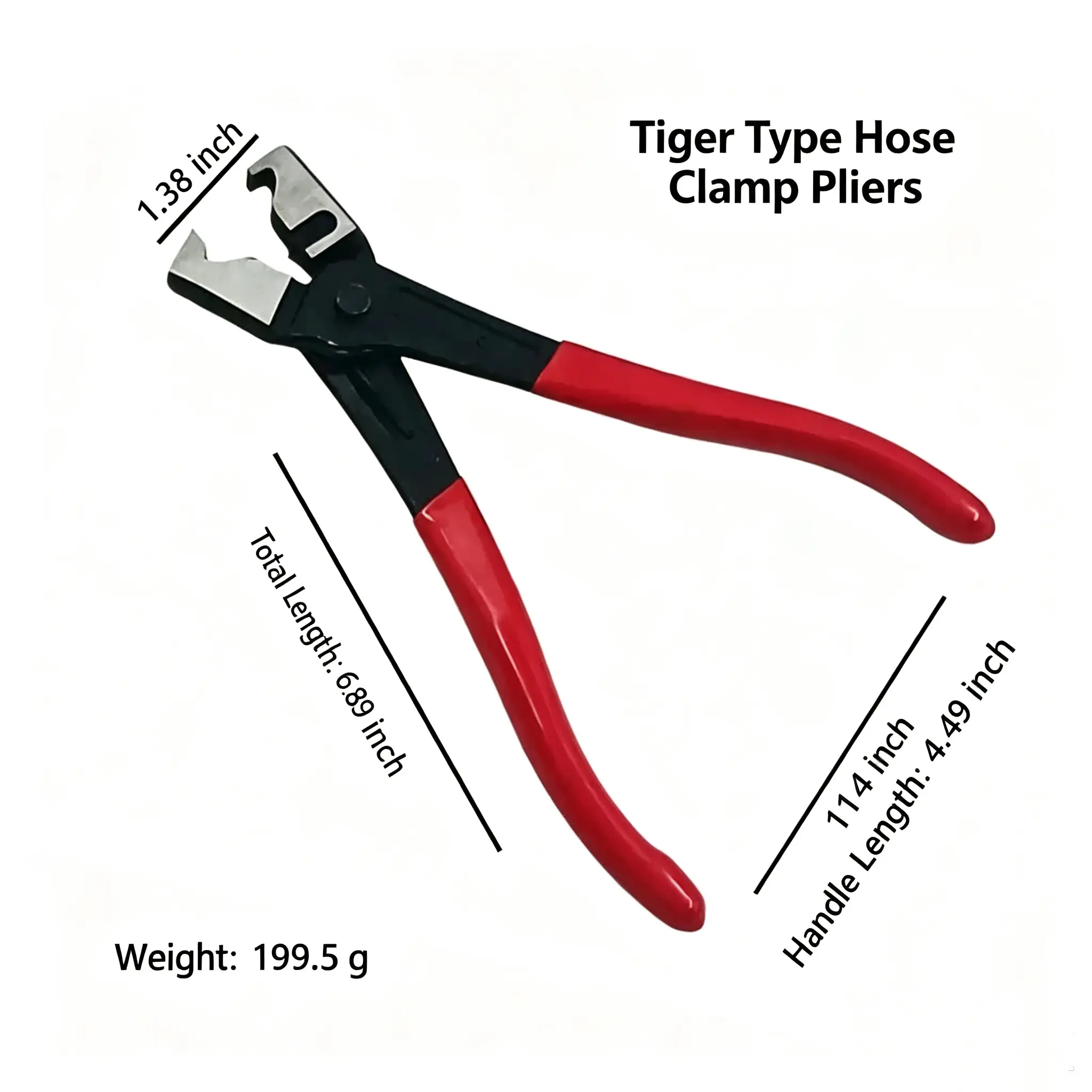 IRONFIX  Hose Clamp Pliers, Professional Hose Clamp Removal Tool | for Removal and Installation on Flat-Band or Ring-Type Hose Clamps, Car Fuel Oil Water Pipe Repair Tools