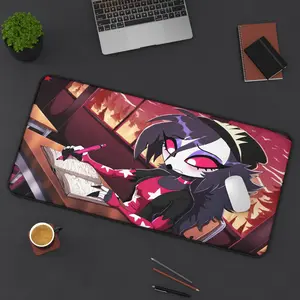 Loona the Hellhound Character Mouse Pad - Soft Fabric Gaming Surface with Heavy-Duty Stitched Edges
