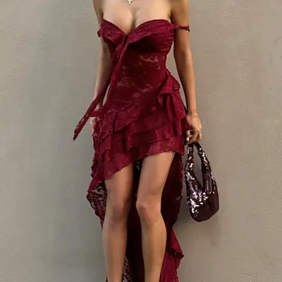 burgundy dresses at dillards burgundy: For Women Handwash cold with similar colours mild detergent Bridesmaid Dresses Dillards Dresses Burgundy