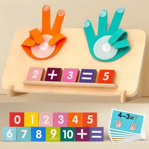 Educational Math Counting Blocks Montessori Toys for Toddlers 2 4 Years Old Boys Girls Learning Shape Sorter Birthday Gifts Kids Preschool STEM Manipulatives Number Toys