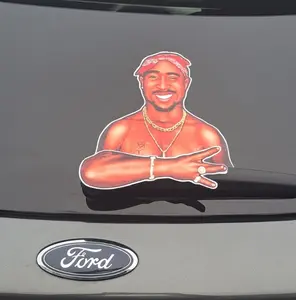 1 Windshield Wiper Exterior Graphic Laminated Sticker Decal of Tupac Shakur,