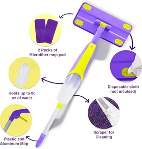 Montessori Toddler Spray Mop Toy with Real Water Sprayer – Pretend Cleaning Playset for Girls & Boys Ages 3–8