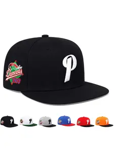 Unisex P Letter Side Embroidered Baseball Cap, Adjustable Sun Protection Casual Hat for Spring & Fall Travel Beach Vacation