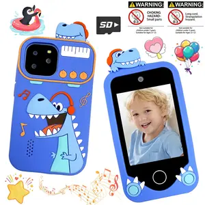 Smartphone Toys Suitable for Children Aged 3 to 12, 2.8-Inch Touchscreen Dual Camera Children's Phone Toys, Learning Games, Birthday Gifts, Christmas Gifts, Back to School Gifts, Music Player (Including SD Card)