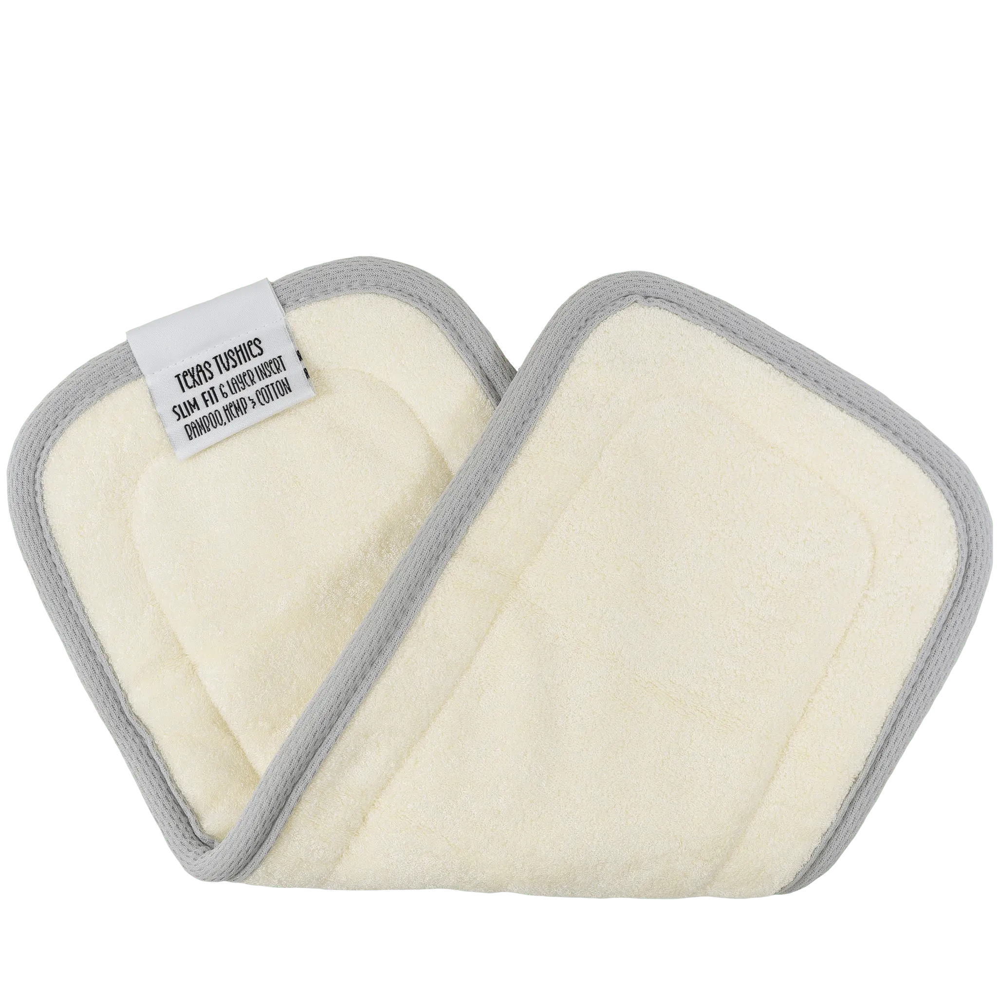 Slim Fit - 6 layer Natural Fiber Cloth Diaper Inserts