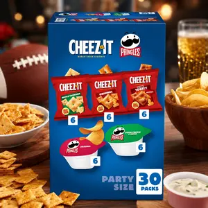 Cheez-It, Pringles, Salty Snacks, Party Size, Variety Pack, 26.58oz Box (30 Packs)